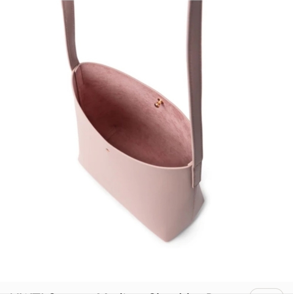 Samara peony pink vegan leather crossbody purse shoulder bag - Picture 3 of 3